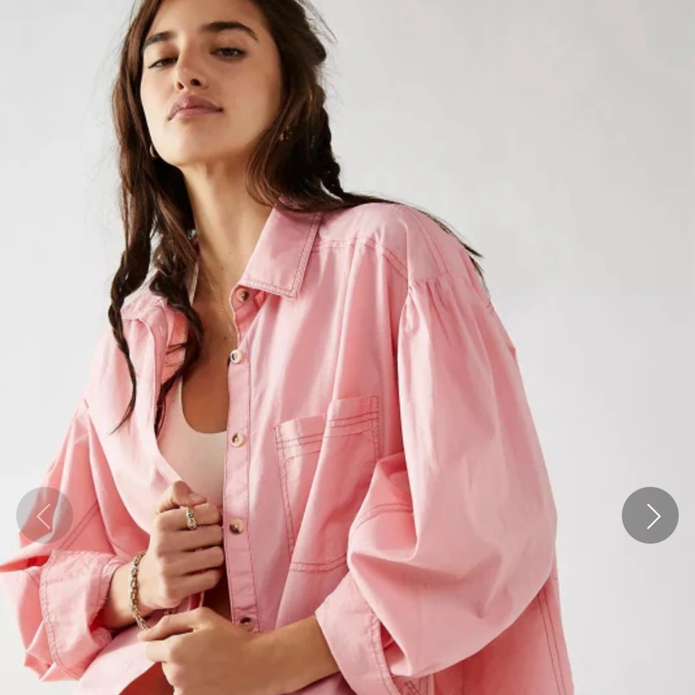 NWOT free people happy hour popplin